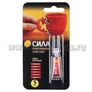 Супер-клей 3г, (12  на карте), арт. SSBL12-3 СИЛА