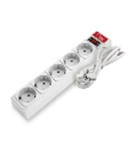 Сетевой фильтр 5*1,5м с з/к (белый) Союз 10А