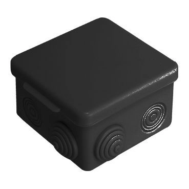 Коробка распаячная 85*85*50 для о/п IP54 030-031Ч ЧЕРНАЯ VKL electric