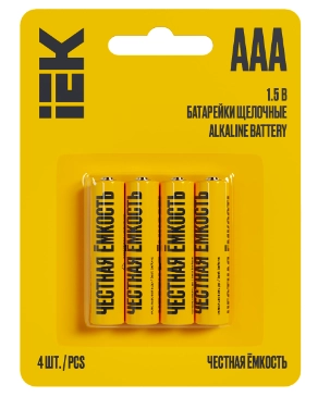 Батарейка LR 03 / AAA IEK Alkaline Optima BL* 4