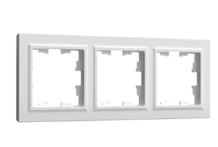 Рамка 3-мест. бел. BRITE (РУ-3-БрБ) ИЭК