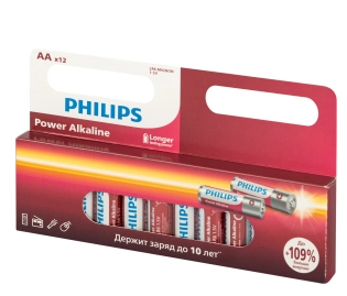 Батарейка LR 6 / АА PHILIPS Power BL*12
