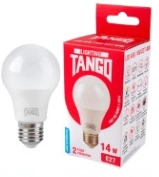 Лампа светодиодная 14W E27 A60 6500K 220V (TANGO LED A60-14W-E27-WW) TANGO РОССИЯ
