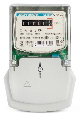 Счетчик ЭНЕРГОМЕРА СЕ101 S6 145  М6/1фаз./1тар/ 5-60А (шкаф)(1/10шт) 2025 г