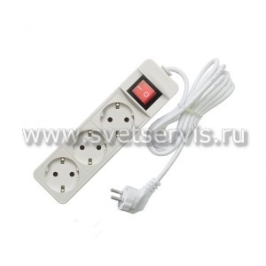 Удлинители с/з ПВС с выключателем от компании Светсервис