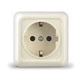 Розетка с/з бежевая ОП 16А, 220В Олимп (Б-О0028)