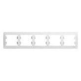 Рамка 5-я горизонтальная белый GLOSSA