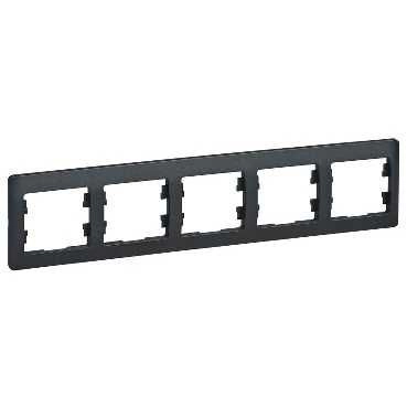 Рамка 5-я горизонтальная антрацит GLOSSA