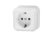 Розетка с/з белый ОП 16А, 220В Makel