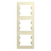 Рамка 3-я вертикальная бежевый GLOSSA