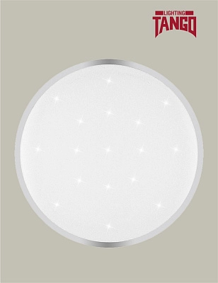 Светильник LED настенно-потолочный "ВИСКИ" 60Вт НББД-RC-P-1 (390*75мм, основание 350мм) с ИК ДУ TANGO РОССИЯ ЦВЕТНАЯ УПАКОВКА