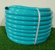 Шланг поливочный Силиконовый однослойный, 3/4", 20 м, бирюзовый, давление 2-5 бар. В приДАЧУ (1 бухта 20м)