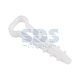 Дюбель-хомут 5-10мм нейлон белый прямоугольный (10КФ) (уп100шт) REXANT
