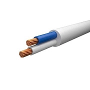 Провод ПВС 2*4 белый (100м) (ВЭКЗ) (г. Рыбинск) до 380В ГОСТ 7399-97