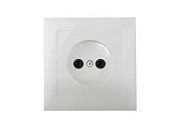 Розетка б/з белый ОП 16А, 220В Wessen Хит (РА10-131В)