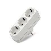 Разветвитель 3гн. с/з плоский 16А 250В UNIVersal (А303)