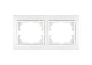 Рамка 2-х местная горизонтальная белый СП TANGO