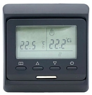 Терморегулятор с дисплеем и автоматическим программированием (3680 Вт) черный Е-51.716BL