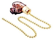 Выключатель для бра (дергалка) gold REXANT