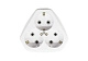 Розетка 3-х местная с/з бел ОП 16А РА16-833 Кунцево