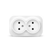 Розетка 2-ая б/з белый ОП 16А, 220В "IONICH" (1417)