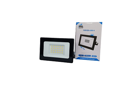 Прожектор светодиодный 20W VLF8-20-6500-B 6500К 2400Лм 220V IP65 черный (102*83*279) VKL electric