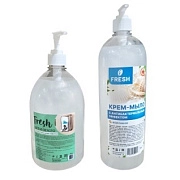 Жидкое крем-мыло FRESH "Антибактериальное", 1л с дозатором (1/6)