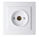 Розетка TV проходная белый СП TOURAN