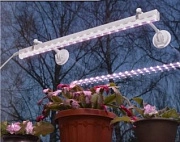 Держатели на присоске UFP-M01R-150 WHITE POLYBAG SET2 для светильника Т5 , белый, пластик/металл, ( в комплекте 2шт) ФитоЛето