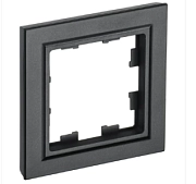 Рамка 1-мест. черн. BRITE (РУ-1-БрЧ)  ИЭК