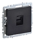 Розетка комп. черн. RJ45 кат.5E BRITE СП (РК10-БрЧ) (механизм) ИЭК