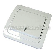 Выключатель 1кл. проходной белый СП, 10А, 220В (В0025) Валери