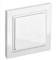 Выключатель 1-кл. бел. BRITE СП, 10А (ВСР10-1-0-БрБ) (в сборе) ИЭК