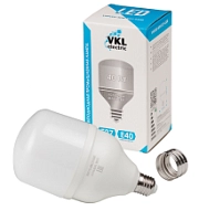 Лампа светодиодная 65W Е27 (VHPLED-65W-E27-6500), 6175Lm 220V 6500K IP20 138*224mm (переходник Е40) VKL electric