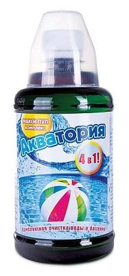 Акватория Макси-пул-КОМПЛЕКС , для комплексной очистки воды в бассейнах. Флакон 500 мл. Ваше хозяйство