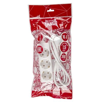 Удлинитель 3* 5 ПВС 16А с/з TANGO