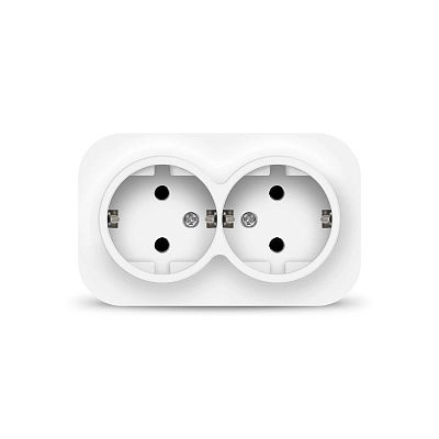 Розетка 2-ая с/з белый ОП 16А, 220В "IONICH" (1419)