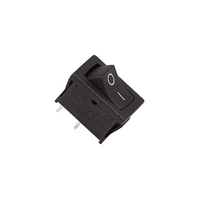 Выключатель клавишный 250V ON-OFF Mini, 6А (1*2с), черный, REXANT