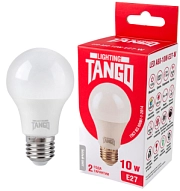 Лампа светодиодная 10W E27 A60 4000K 220V (TANGO LED А60-10W-E27-W) TANGO РОССИЯ