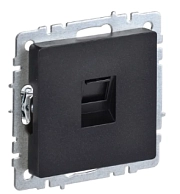 Розетка комп. черн. RJ45 кат.5E BRITE СП (РК10-БрЧ) (механизм) ИЭК