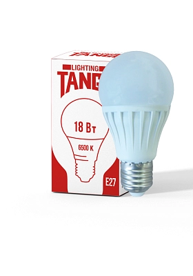 Лампа светодиодная 18W E27 A60 6500K 220V (TANGO LED А60-18W-E27-WW) TANGO