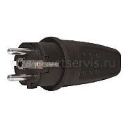 Вилка прямая каучук 2P+E 16А 250В IP44 (Универсал)