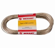 Трос стальной в ПВХ изоляции d=2.0 мм, моток 20 метров REXANT