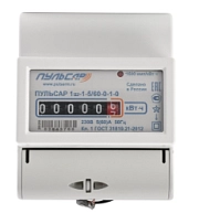 Счетчик электроэнергии Пульсар1 Ш-5/60-0-Д-1-1 , 1фаз./1т./5-60А (рейка)  2024 г