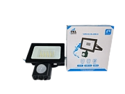 Прожектор LED с дат.движ.30W VLF8-D2-30-6500-B 6500К 3600Лм 220V IP65 122*135*55 (руч.рег) чер.VKL electric