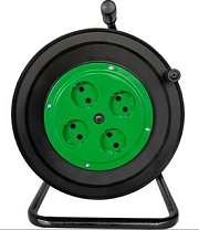 Катушка пластиковая на металлической стойке 4-х местн. б/з 250мм УХ-16-4-хх-К БелСвет