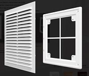 Решетка вентиляционная 1515Р разъемная с сеткой 150х150 ERA