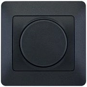 Диммер 300Вт поворотно-нажимной антрацит (в сборе) GLOSSA