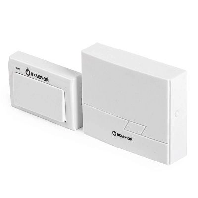 Беспроводной звонок DB-06-16 (16 мелодий, кноп. IP20, А23 в компл.) Включай