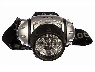 Фонарь налобный KOC-H7-LED, 7LED, 3 режима (3хААА) Космос